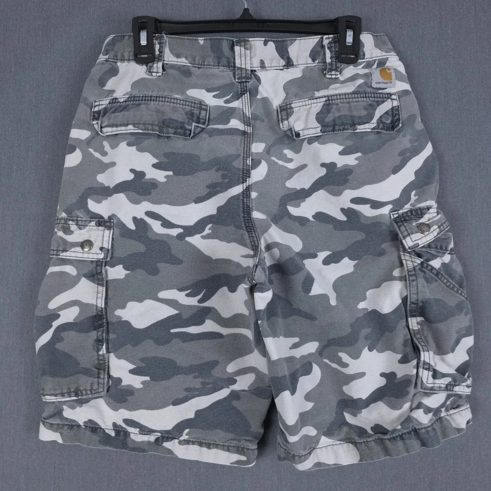 Carhartt Rugged Cargo Shorts Mens 33 (Fits 31x10.5)‎ Camo Relaxed Fit 100279-071